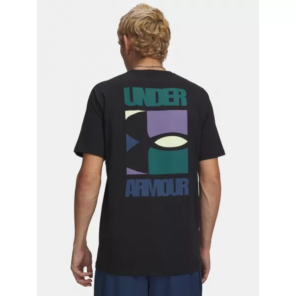  Muška majica kratkih rukava UNDER ARMOUR M BLOCK LOGO SS 6009250-001 CRNA 