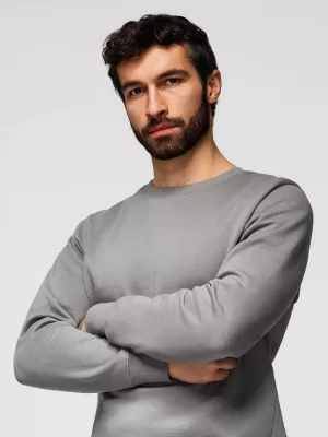 Muški sweatshirt OMBRE OM-SSBN-0271 SIVA