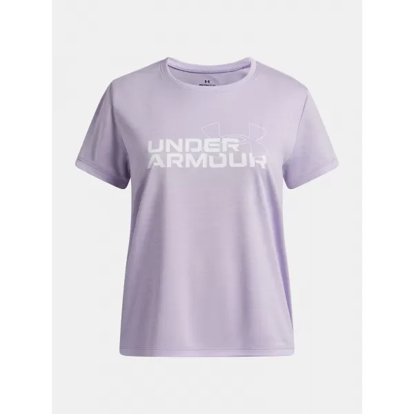  Majica za djevojčice UNDER ARMOUR TECH TWIST WDMK LOGO SS 6007134-536 LJUBIČASTA 