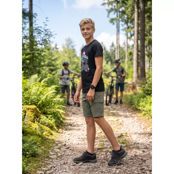  Dječja majica ALPINE PRO ECOMO 4 CRNA VARIJANTA KOM 