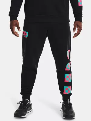 Muške trenirke UNDER ARMOUR UA RIVAL FLEECE GEO JOGGER 1366437-001 CRNA
