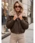 Ženska jakna DSTREET TY5698 SMEĐA
