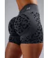 Kompresijske push-up kratke hlače s leopard printom NEBBIA PRIMAL 856 CRNI LEOPARD