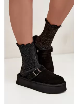 Ženski snjegovići BIG STAR SHOES UU274698 CRNA