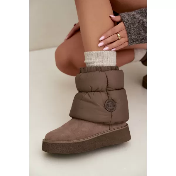  Ženski snjegovići BIG STAR SHOES UU274732 TAMNO BEŽ 