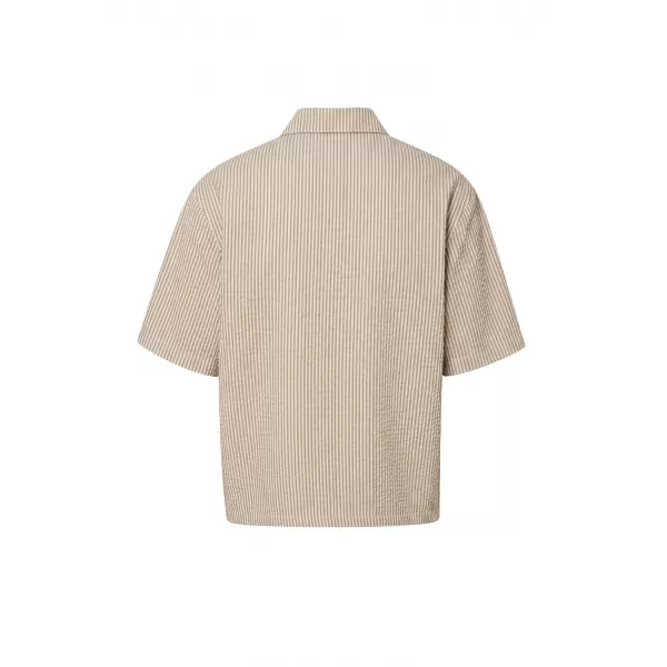  Muška košulja URBAN CLASSICS TB8417-22409 SMEĐA MOKA/BIJELA 
