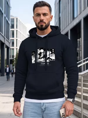 Muški sweatshirt DSTREET NX5146BX-25-09 TAMNOPLAVA