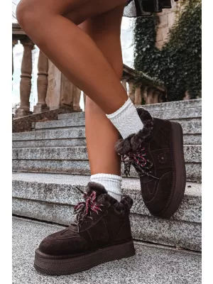 Ženski snjegovići BIG STAR SHOES UU274312 ČOKOLADA