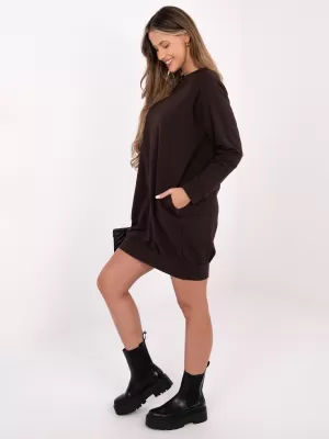 Haljina BASIC FEEL GOOD RV-TU-5184.93P TAMNO SMEĐA