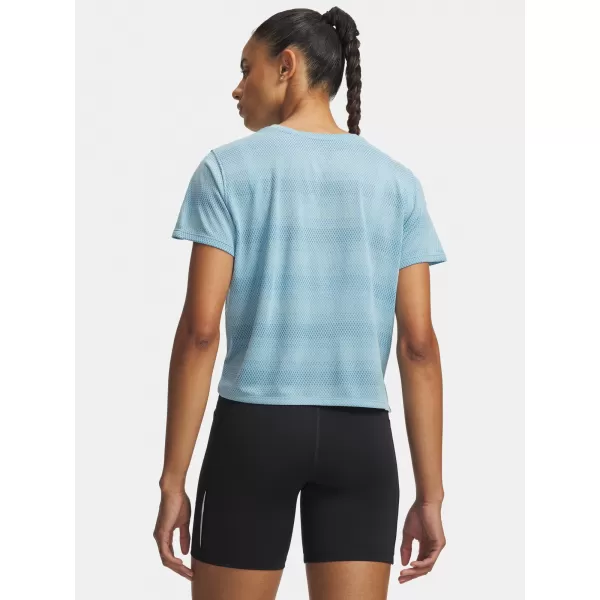  Ženska majica kratkih rukava UNDER ARMOUR VELOCITI SHORTSLEEVE 6009540-425 PLAVA 