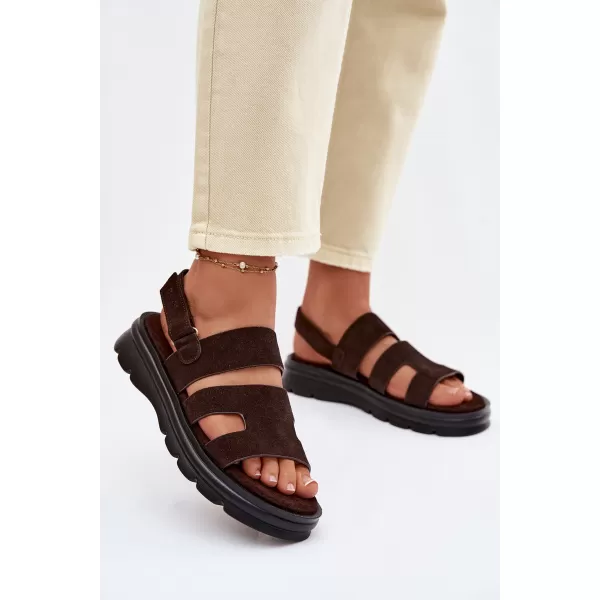  Ženske sandale BIG STAR SHOES TT274483 SMEĐA/BEŽ 
