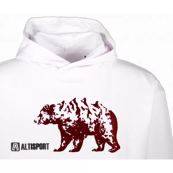  Muški sweatshirt ALTISPORT ALM193422 BIJELA 