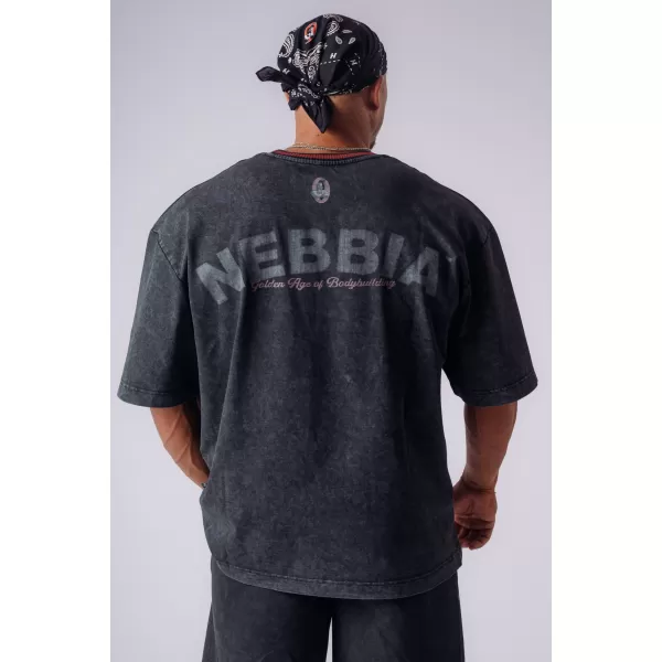  Muške majice NEBBIA OLYMPIA HEAVYWEIGHT COTTON 941 CRNA 
