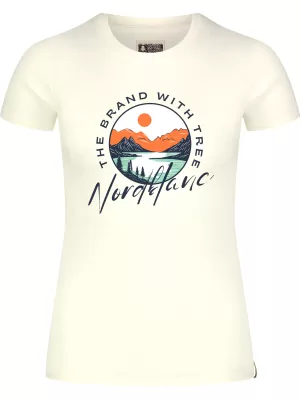 Ženska majica kratkih rukava NORDBLANC STARLIGHT NBSLT8176 BIJELA