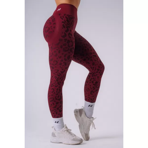  Ženske tajice NEBBIA PRIMAL 849 BORDO LEOPARD 