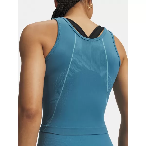  Ženska majica bez rukava UNDER ARMOUR VANISH SEAMLESS TANK 6000640-466 PLAVA 