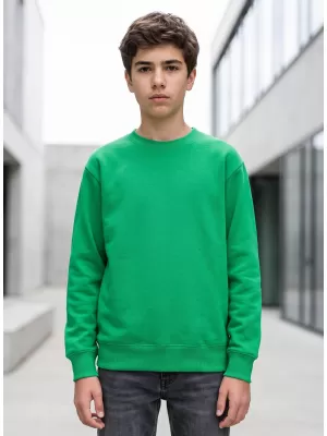 Dječji sweatshirt MALFINI CREW 427 SREDNJE ZELENA