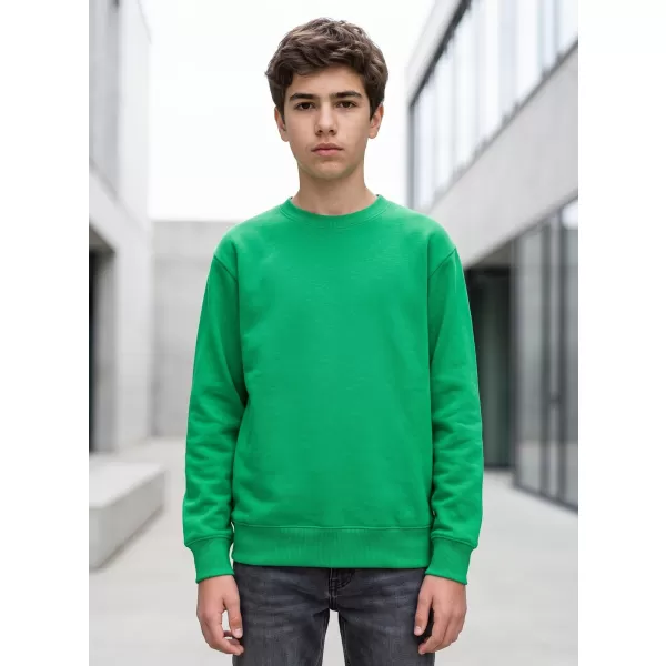  Dječji sweatshirt MALFINI CREW 427 SREDNJE ZELENA 