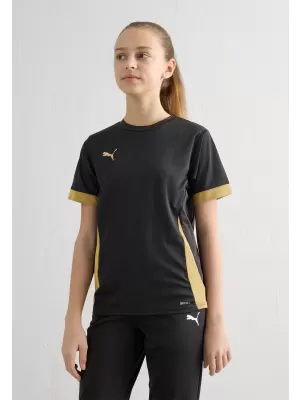 Dječja sportska majica PUMA TEAMGOAL MATCHDAY JERSEY JR 70574828 PUMA CRNA/PUMA ZLATNA/MAT ZLATNA