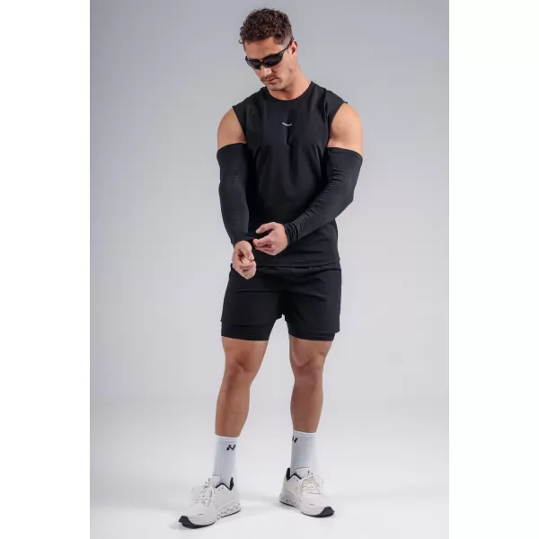  Dvoslojne kratke hlače za trening NEBBIA PRIMAL 878 CRNA 