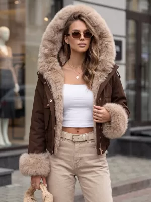 Ženska jakna DSTREET TY5836 SMEĐA
