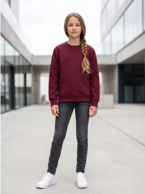 Dječji sweatshirt MALFINI CREW 427 GRANAT