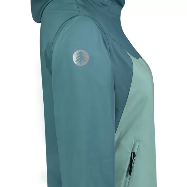  Ženska softshell jakna NORDBLANC OUTLAND NBSSL8324 ZELENO/SIVO 