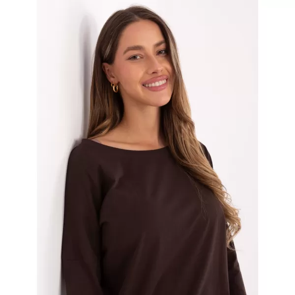  Ženska bluza BASIC FEEL GOOD RV-BZ-4691.40P TAMNO SMEĐA 
