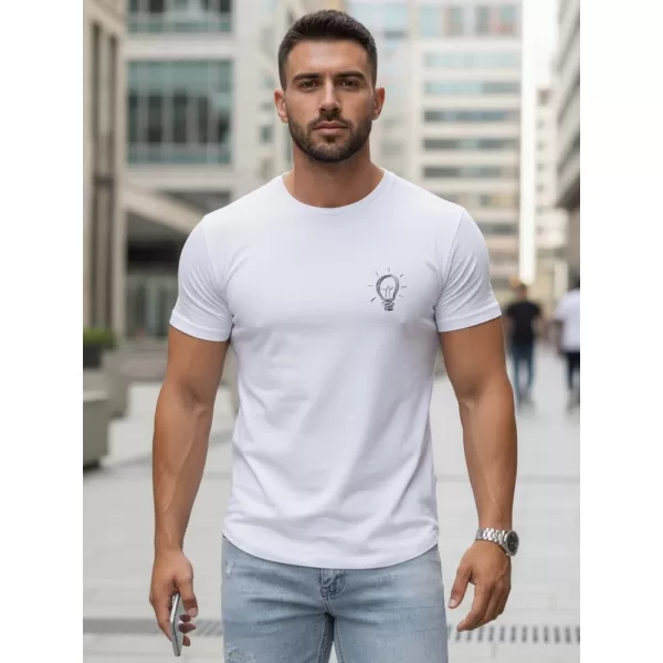  Muška majica kratkih rukava DSTREET NX0137R-WH BIJELA 