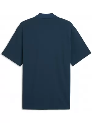 Muška majica s kragnom PUMA WARDROBE ESS PIQUE RELAXED POLO 62965736 PONOĆNI BENZIN