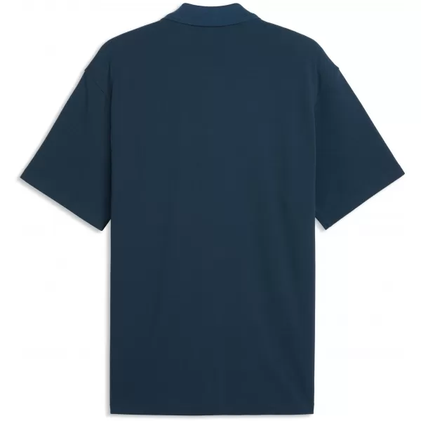  Muška majica s kragnom PUMA WARDROBE ESS PIQUE RELAXED POLO 62965736 PONOĆNI BENZIN 