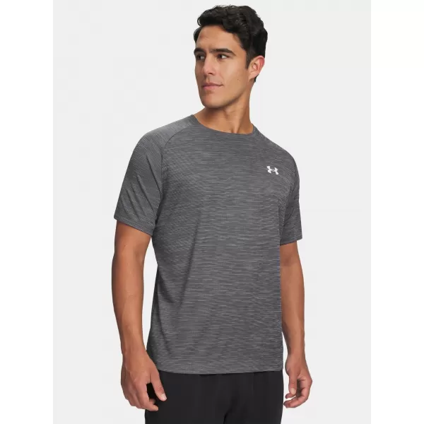  Muška majica kratkih rukava UNDER ARMOUR TECH TEXTURED SS 1382796-026 SIVA 