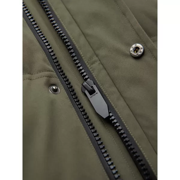  Muška parka OMBRE OM-JALJ-0310 TAMNOMASLINASTO 