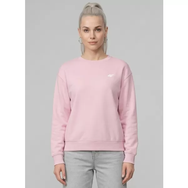  Ženski sweatshirt 4F WMM00TSWSF2534 SVIJETLORUŽIČASTA 