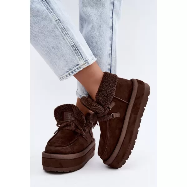  Ženske cipele BIG STAR SHOES UU274214 SMEĐE/BEŽ SJENE 