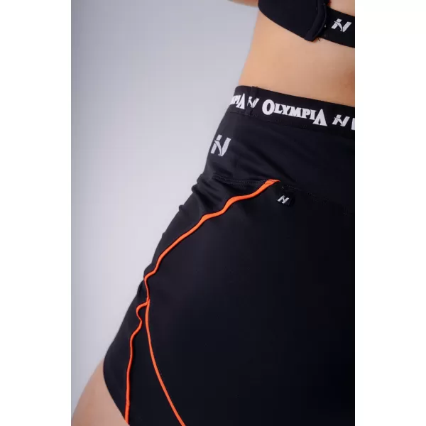 Ženske kratke hlače NEBBIA OLYMPIA HIGH-WAIST 937 CRNA 