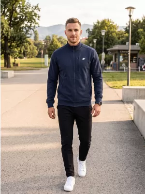 Muški sweatshirt 4F WMM00TSWSM2547 NAVIKE
