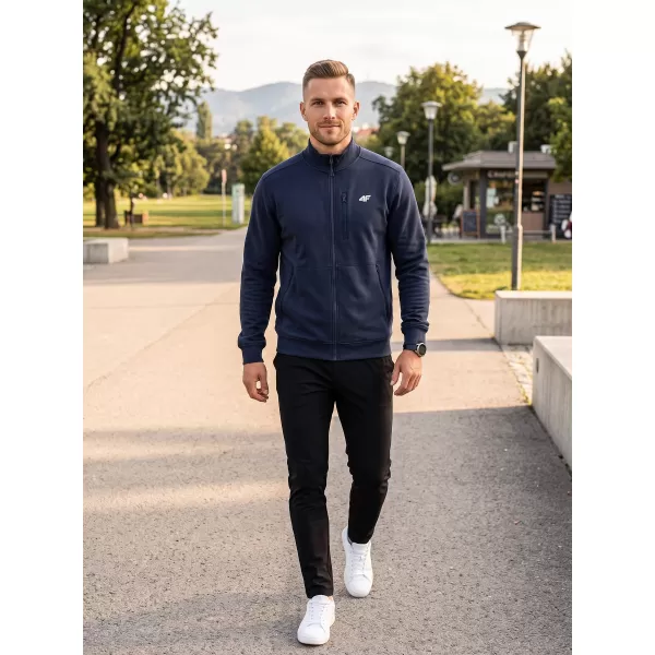  Muški sweatshirt 4F WMM00TSWSM2547 NAVIKE 