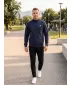 Muški sweatshirt 4F WMM00TSWSM2547 NAVIKE