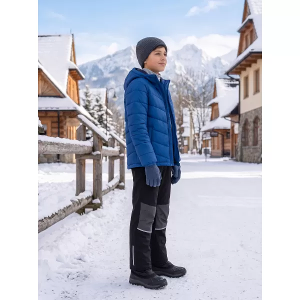  Dječje tople softshell hlače ALPINE PRO HERGO CRNA 