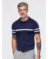 Muška polo majica OMBRE OM-POSS-0177 TAMNOPLAVA