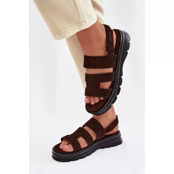  Ženske sandale BIG STAR SHOES TT274483 SMEĐA/BEŽ 