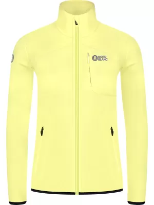 Ženska lagana majica od flisa NORDBLANC MAPLE NBSFL8374 SVIJETLOŽUTA