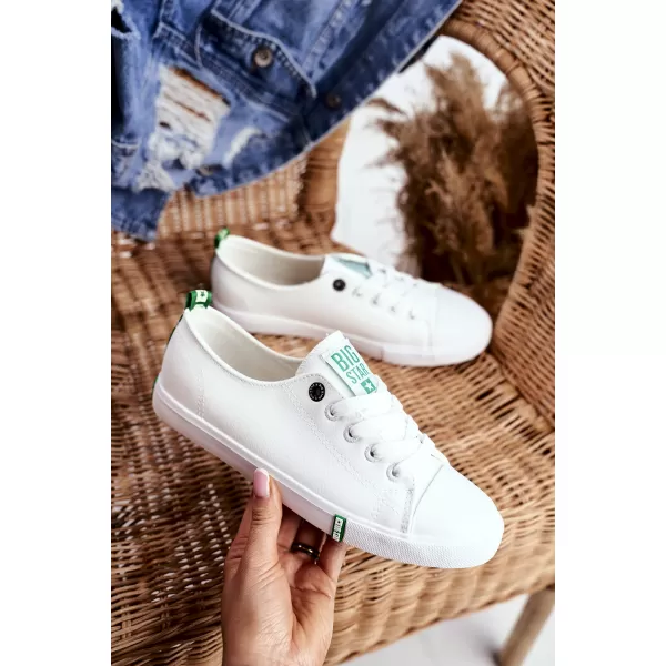  Ženske tenisice BIG STAR SHOES GG274006 BIJELO/ZELENO 