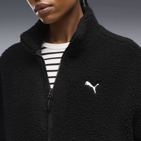  Ženska jakna PUMA RE:FIBRE SHERPA JACKET W 69456701 PUMA CRNA 