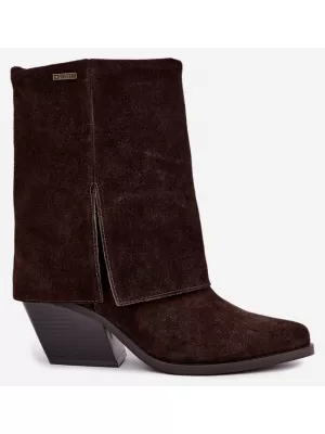 Ženske čizme BIG STAR SHOES UU274115 SMEĐE/BEŽ SJENE