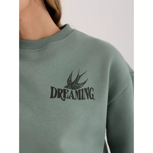  Ženski sweatshirt SUBLEVEL D10600T02568H PISTACIJE 