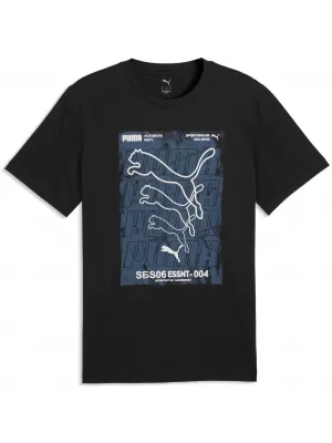 Muška majica kratkih rukava PUMA GRAPHICS BOX TEE 69436601 PUMA CRNA