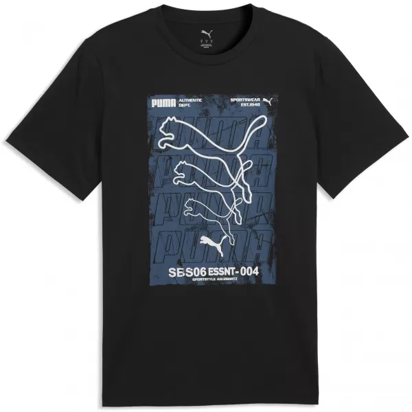  Muška majica kratkih rukava PUMA GRAPHICS BOX TEE 69436601 PUMA CRNA 