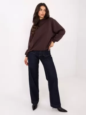 Ženski sweatshirt BASIC FEEL GOOD RV-BL-5185.70P TAMNO SMEĐA
